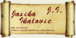 Jasika Ikalović vizit kartica